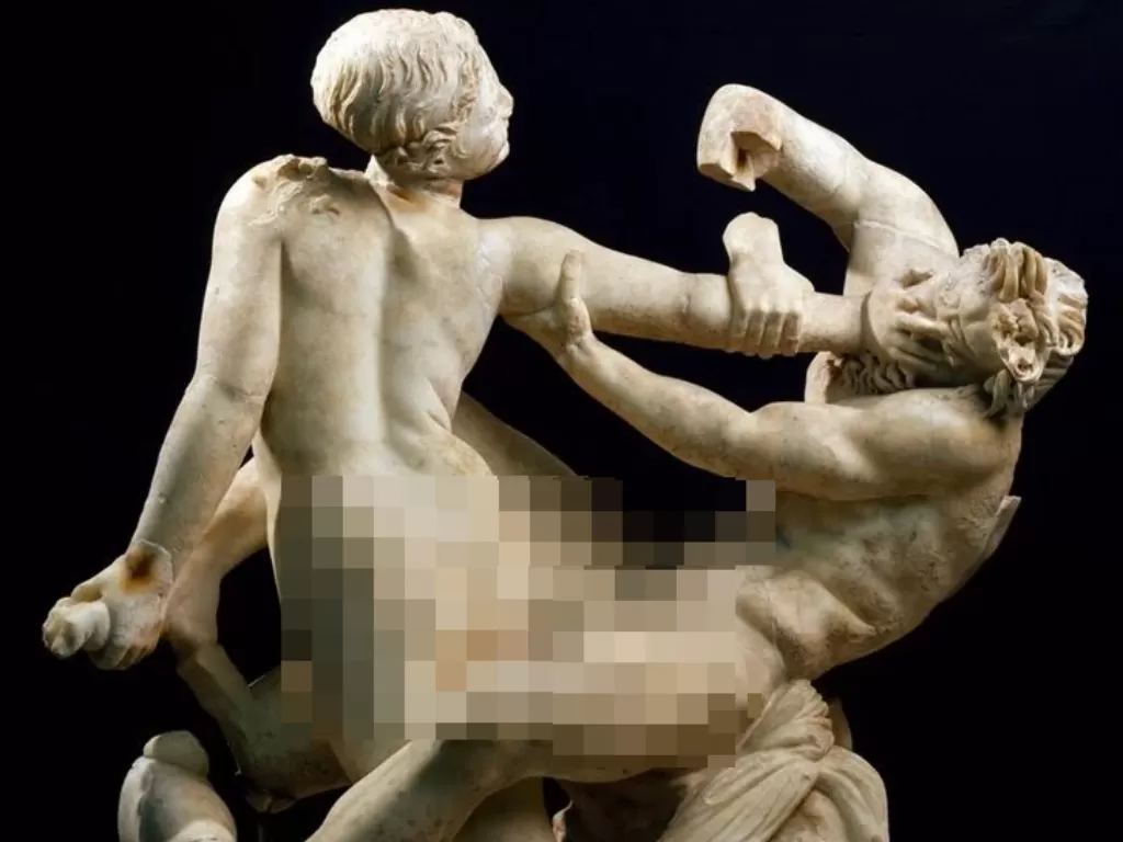 Salah satu seni erotis di Archaeological Park of Pompeii (via Smithsonianmag)