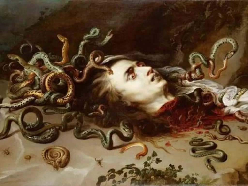Ilustrasi kepala Medusa yang terpenggal. (Public Domain)