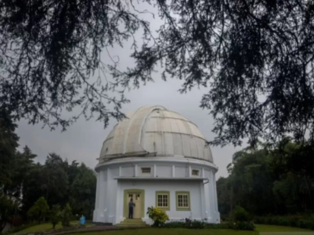 Observatorium Peneropongan Bintang Bosscha yang merupakan peninggalan bersejarah di Lembang, Jawa Barat. (ANTARA/Raisan Al Farisi)