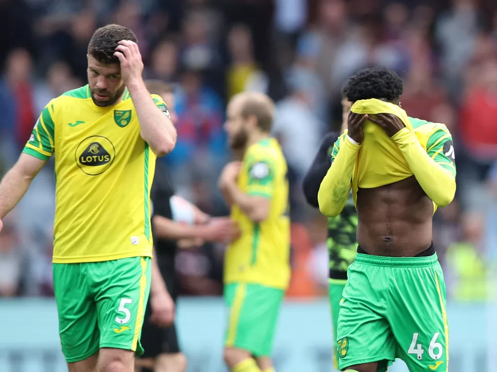 Norwich City terdepak dari Premier League. (Reuters/Molly Darlington)