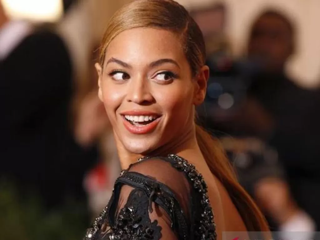 Penyanyi Beyonce tiba di Metropolitan Museum of Art Costume Institute Benefit. ANTARA/REUTERS/Lucas Jackson/am.