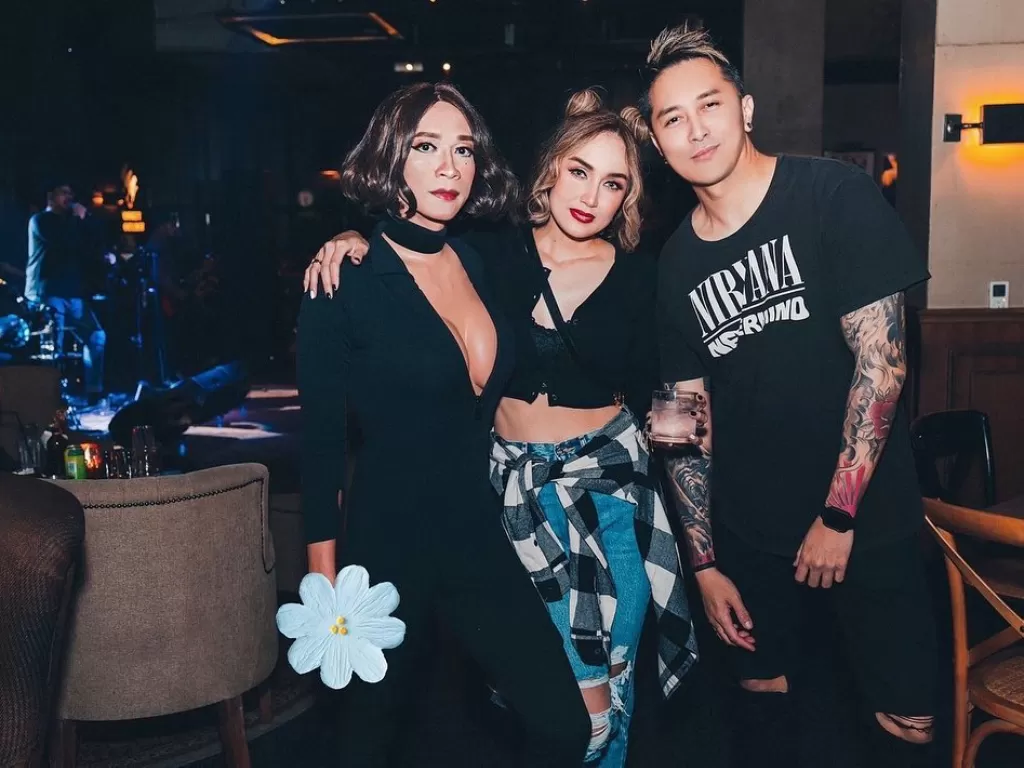 Aming hadiri pesta ulang tahun Sara Wijayanto. (Instagram/amingisback)