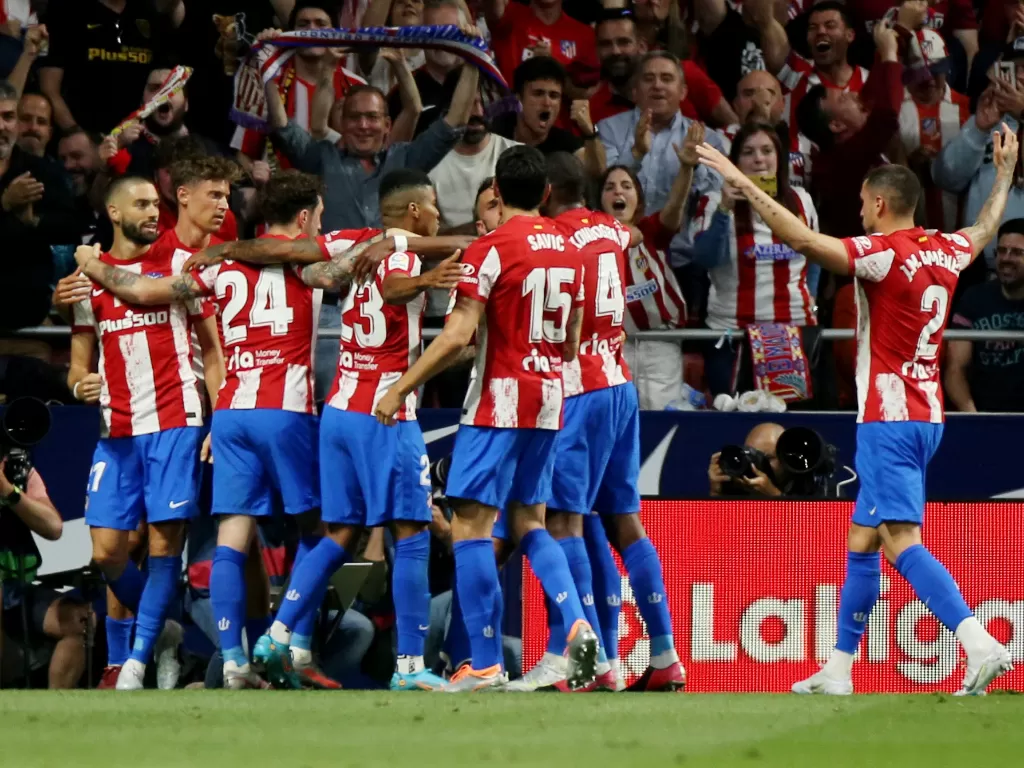 Atletico Madrid menang 1-0 atas Real Madrid. (REUTERS/Isabel Infantes)