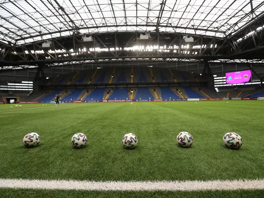 Ilustrasi stadion sepak bola. (REUTERS/Pavel Mikheyev)