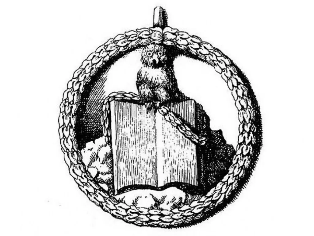 Simbol Dewi Minerva yang identik dengan Illuminati. (Wikipedia)