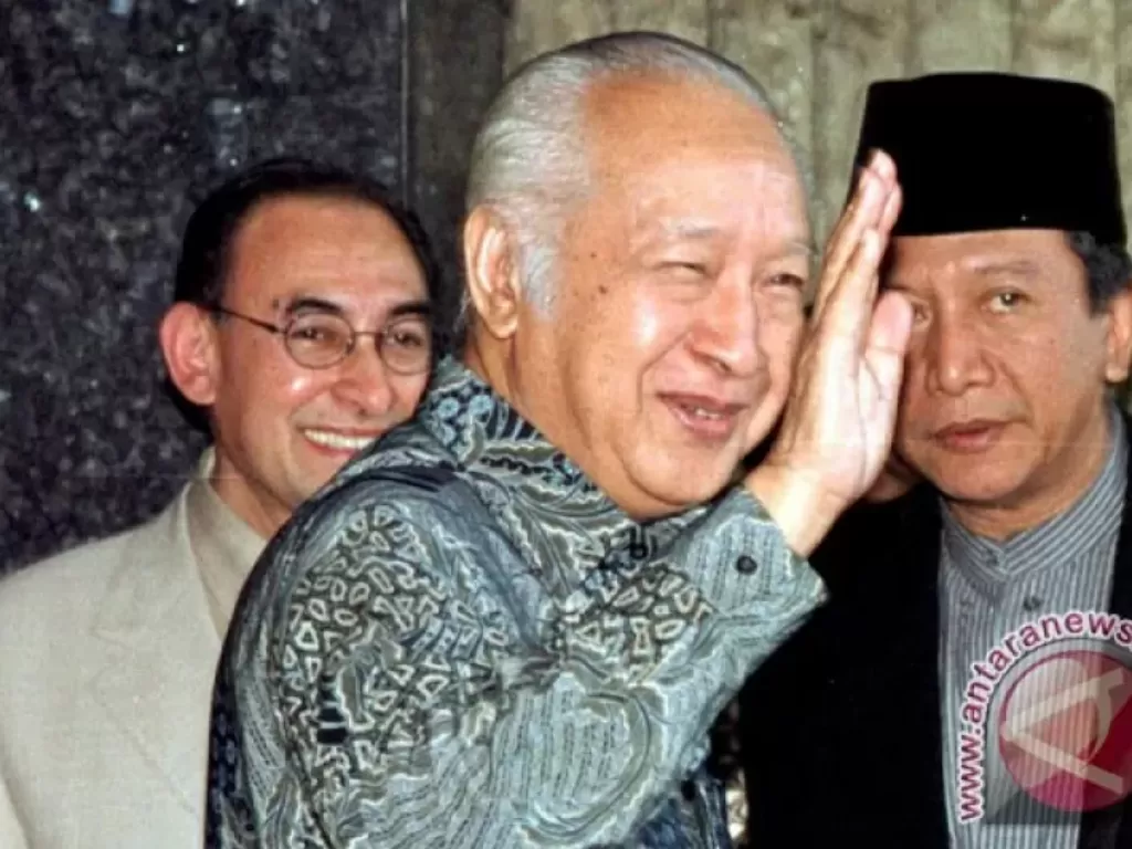  Presiden RI periode 1966-1998, Soeharto. (ANTARA/Ali Anwar)