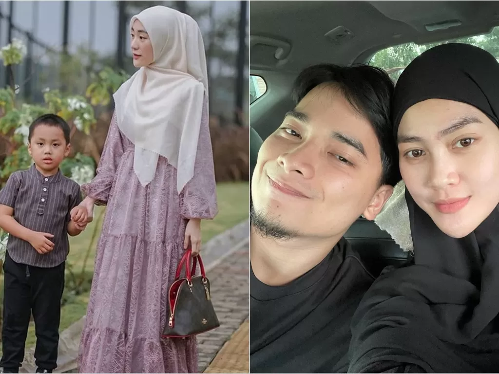 Kiri: Larissa Chou dan anaknya, Muhammad Yusuf Alvin Ramadhan (Instagram/@larissachou) / Kanan: Alvin Faiz dan istrinya, Henny Rahman (Instagram/@alvin_411)