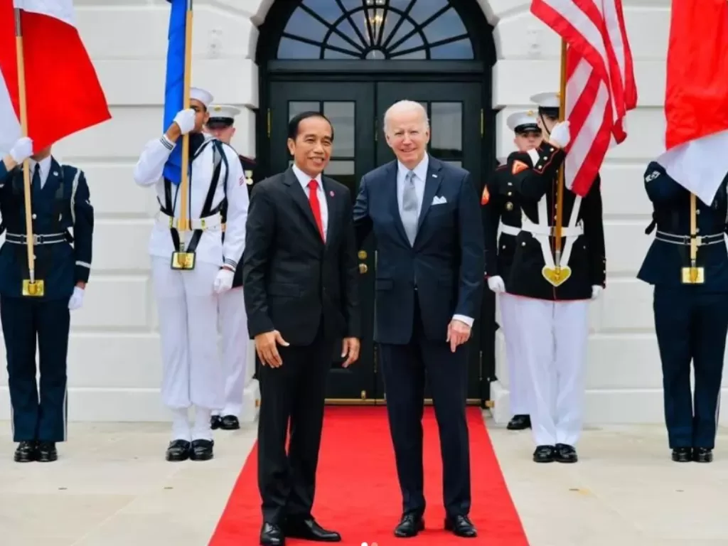 Kiri: Presiden Joko Widodo, Kanan: Presiden Amerika Serikat Joe Biden. (Instagram/@jokowi)