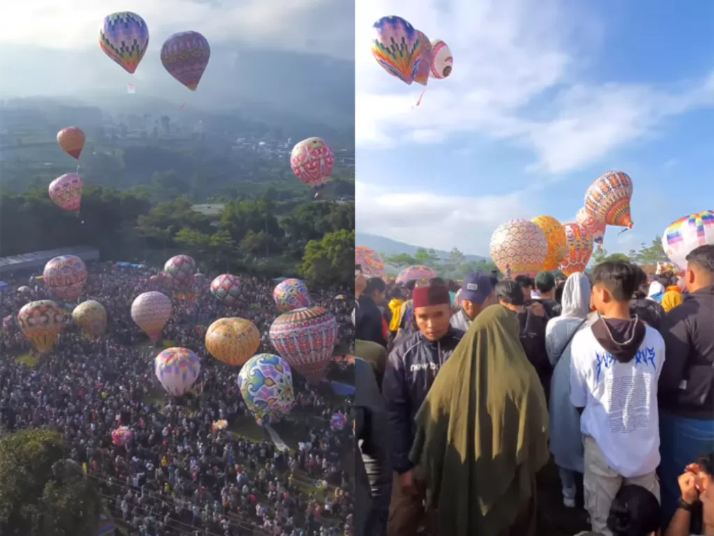 Festival Balon Udara Wonosobo, Cappadocia dengan kearifan lokal. (Foto/Instagram/gemilangmiko)