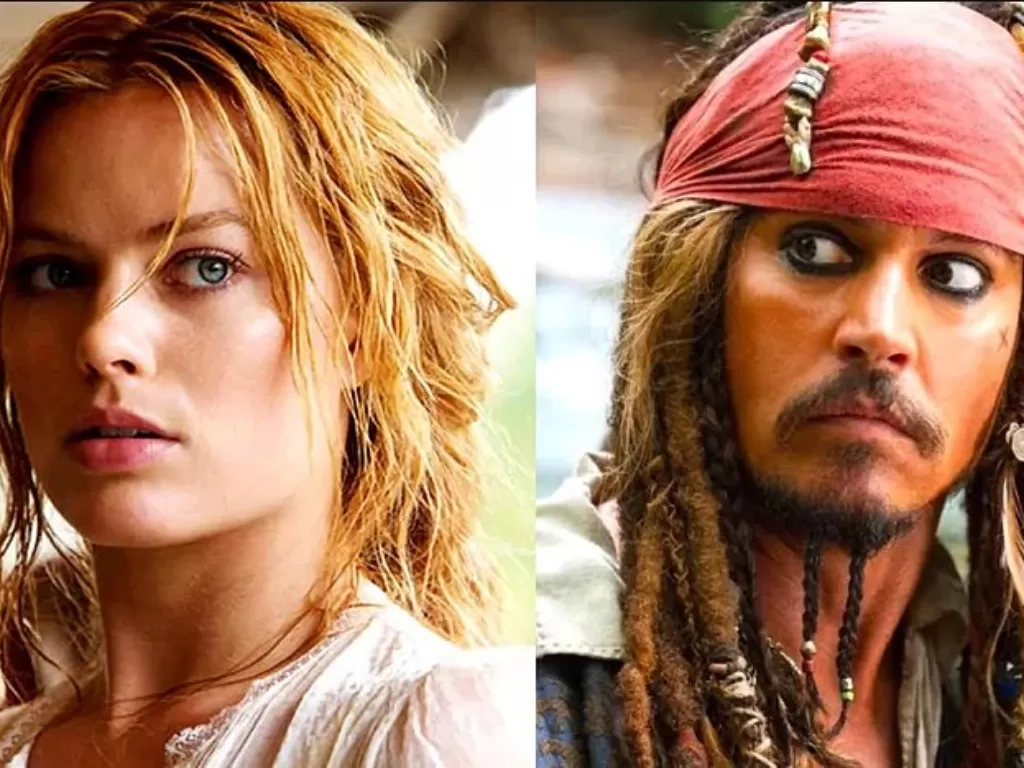 Margot Robbie dan Johnny Depp (Istimewa)