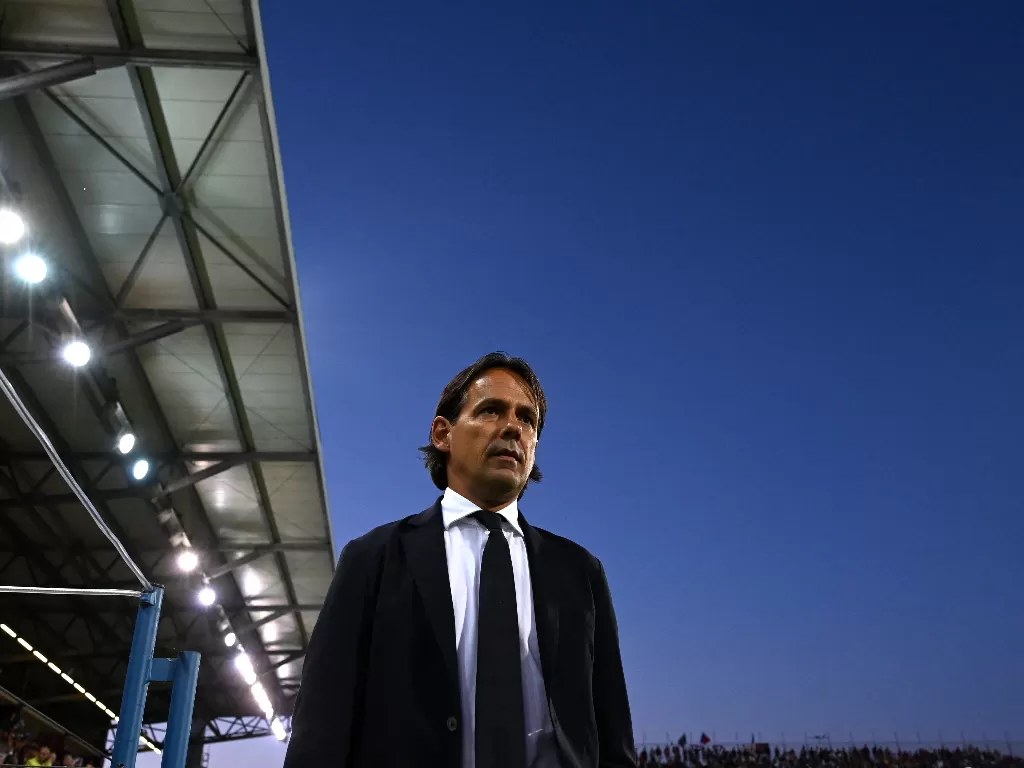 Simone Inzaghi, pelatih Inter Milan. (REUTERS/Alberto Lingria)