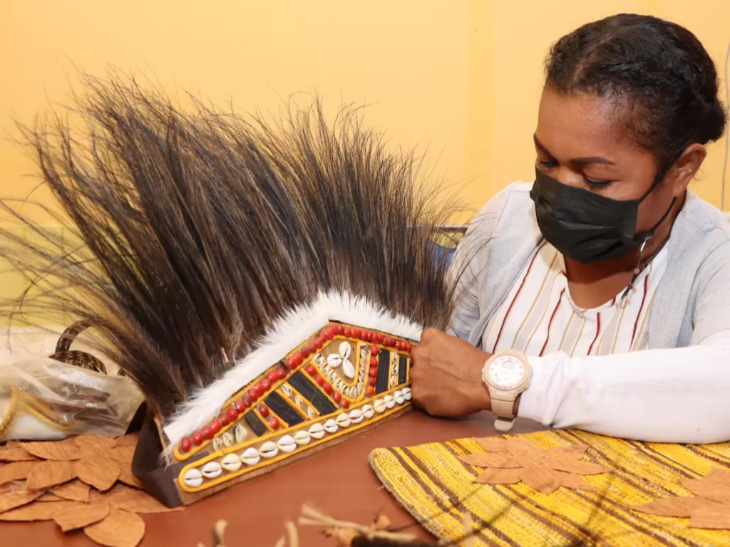 Kerajinan khas Papua yang indah dan bernilai jual (Nedi Panjaitan/IDZ Creators)
