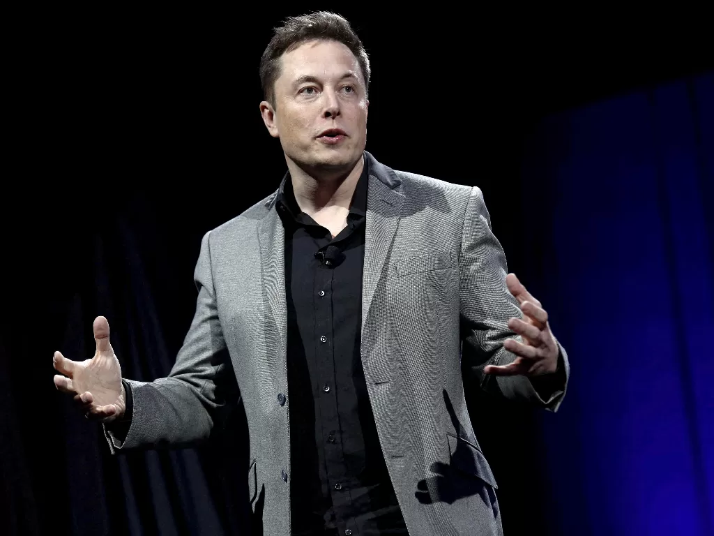 Elon Musk CEO SpaceX saat berbicara di depan media Amerika Serikat 2015 silam Tesla CEO Elon Musk (REUTERS/Patrick T. Fallon)