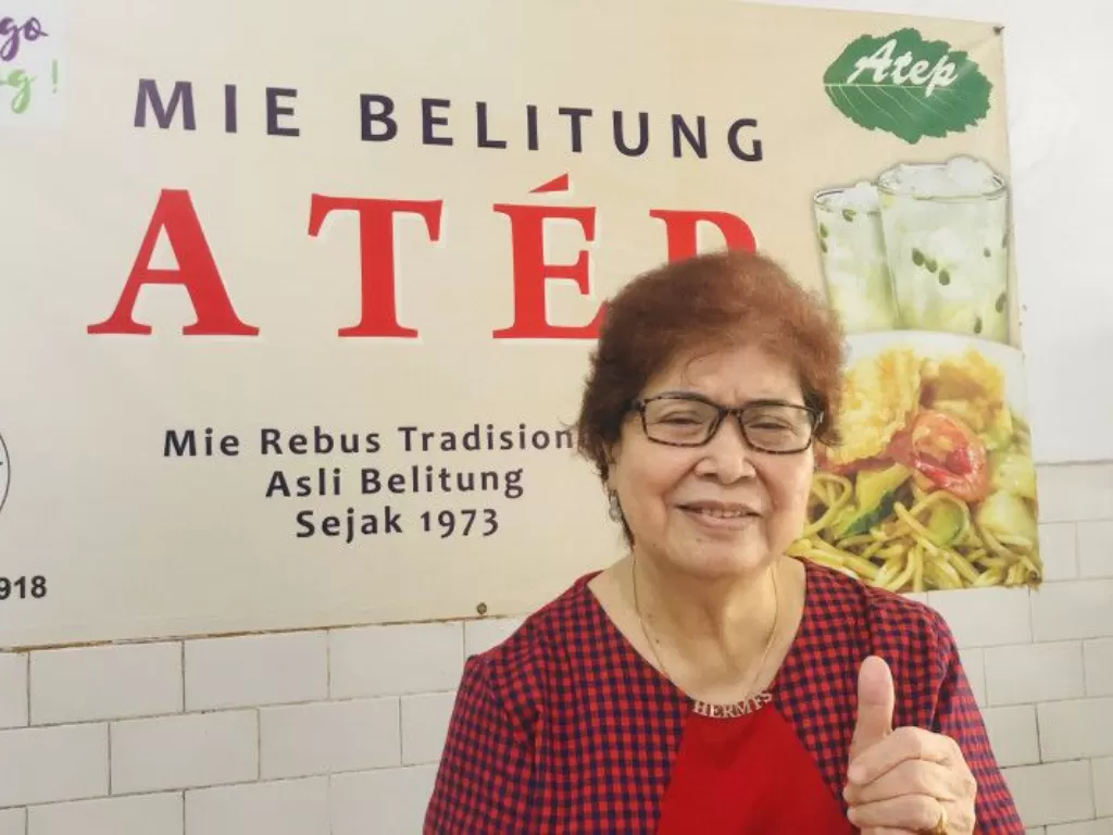 Mie Belitung Atep tetap berjaya di Babel, ungkap rahasianya. (Foto/Antara)