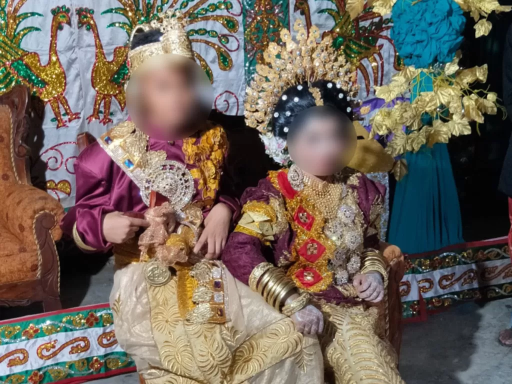 Pasangan anak di bawah umur yang menikah di Wajo (Dok. Pribadi)