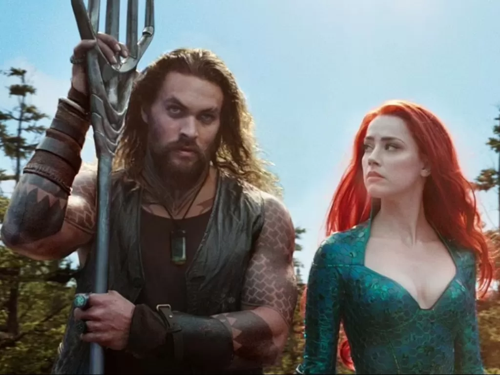 Film Aquaman yang diperankan oleh Jason Momoa dan Amber Heard. (Istimewa).