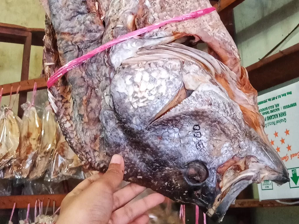 Ikan asin Bagan dijual murah (Riki Ariyanto/IDZ Creators)