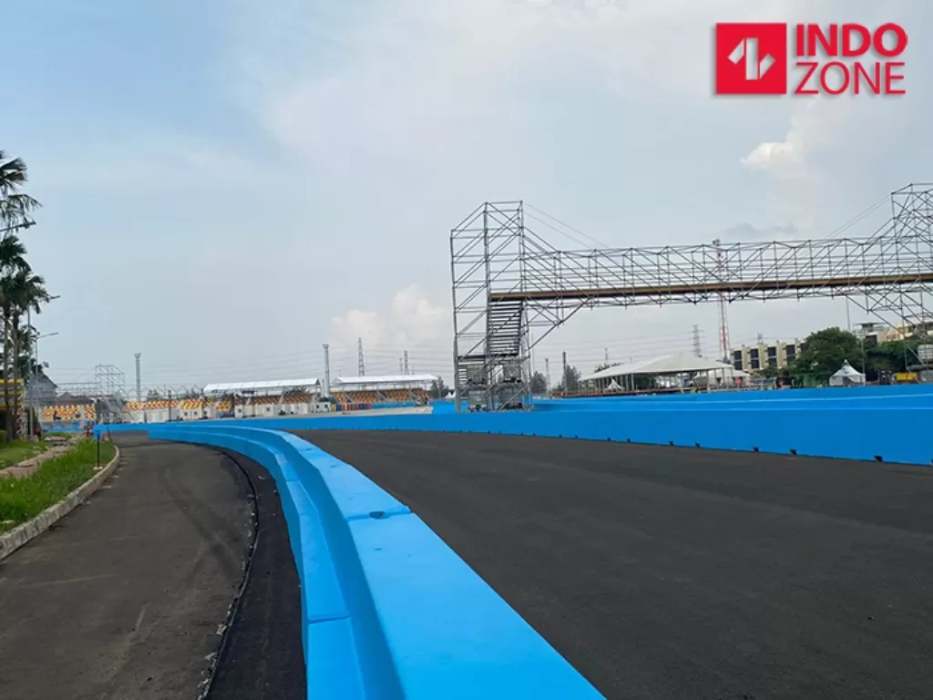 Sirkuit Formula E, Ancol, Jakarta. (INDOZONE/Sarah Hutagaol)