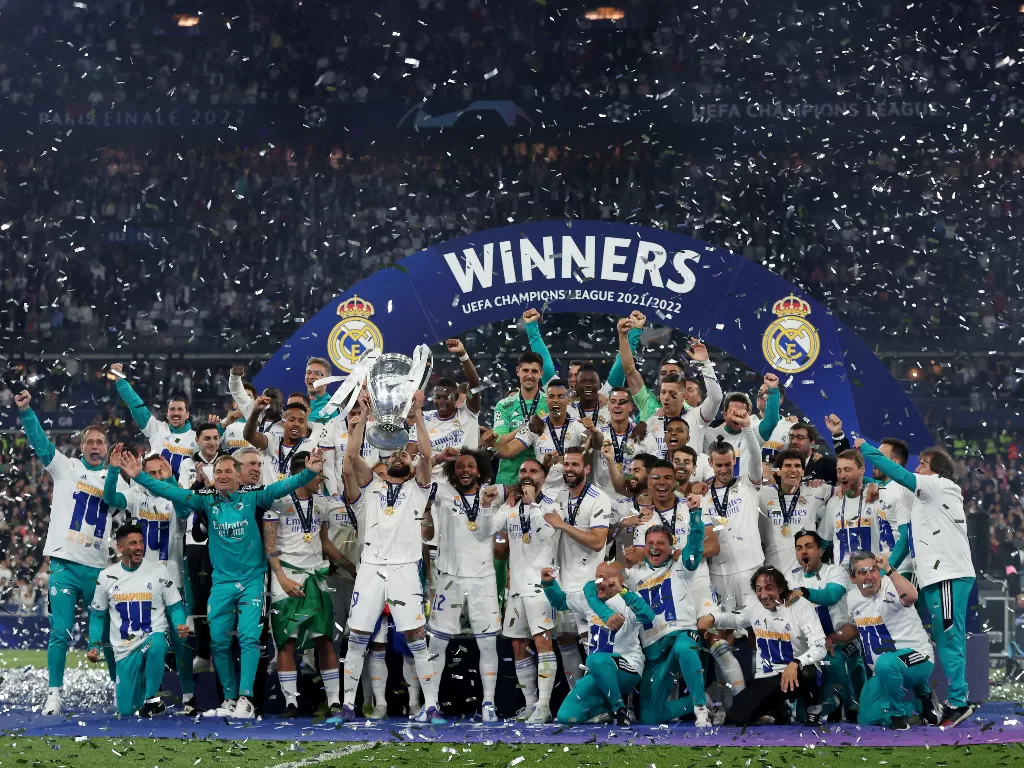 Real Madrid juara Liga Champions 2022. (REUTERS/Lee Smith)