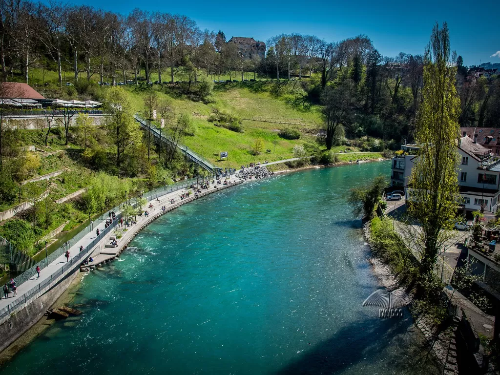 Sungai Aare, Swiss. (Kasadoo)