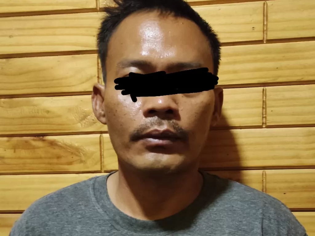 AL, pengguna sabu di Banten yang ditangkap. (dok Humas Polda Banten)
