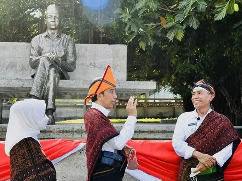 Taman Renungan Bung Karno dikunjungi Presiden Jokowi. (ANTARA/HO-Biro Pers Sekretariat Presiden/Laily Rachev)