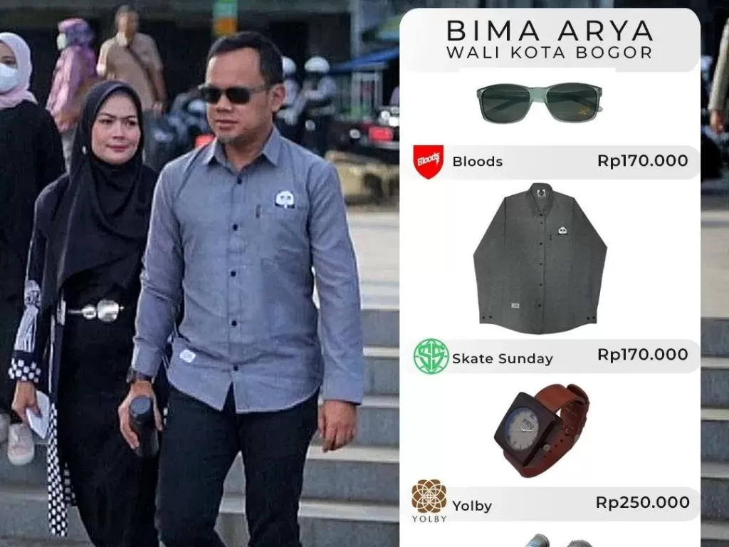 Wali Kota Bima Arya pakai brand lokal (Instagram/@bimaaryasugiarto)