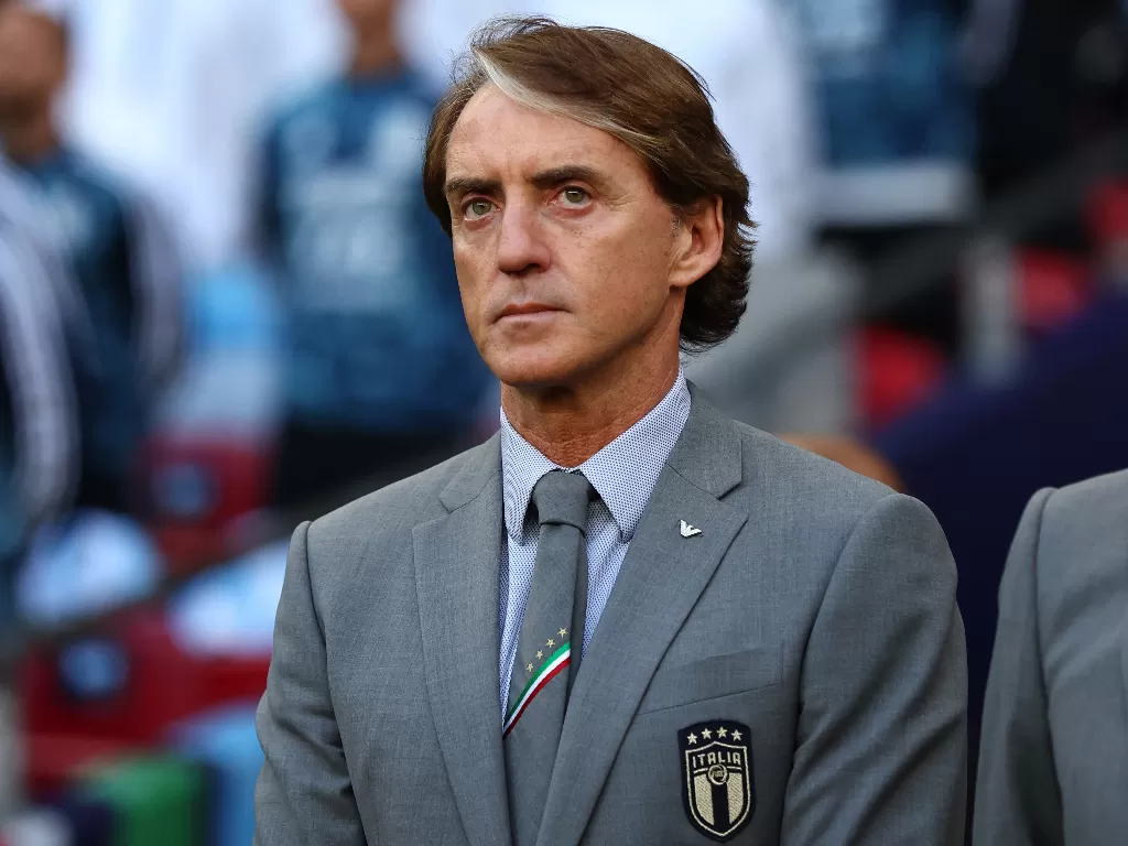 Roberto Mancini, pelatih timnas Italia. (REUTERS/David Klein)