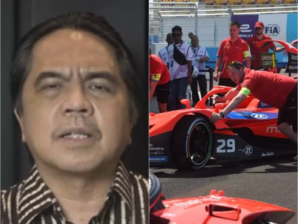 Ade Armando kritik penyelenggaraan Formula E. (Youtube/ CokroTV)