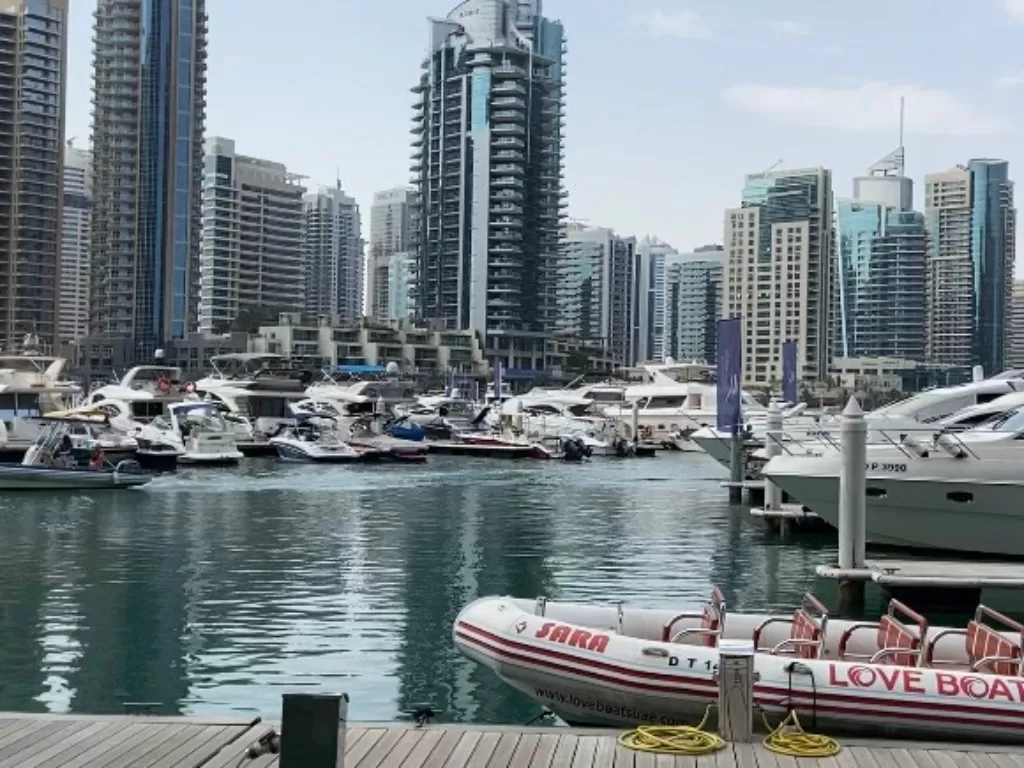 Yacht milik kaum jetset Dubai (Dada Sabra Sathilla/IDZ Creators)