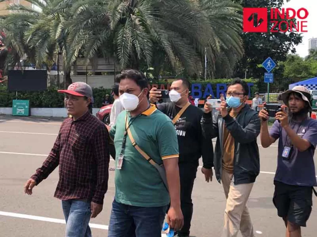 Calo tiket Formula E ditangkap polisi di Ancol, Jakarta Utara. (INDOZONE/Samsudhuha Wildansyah).
