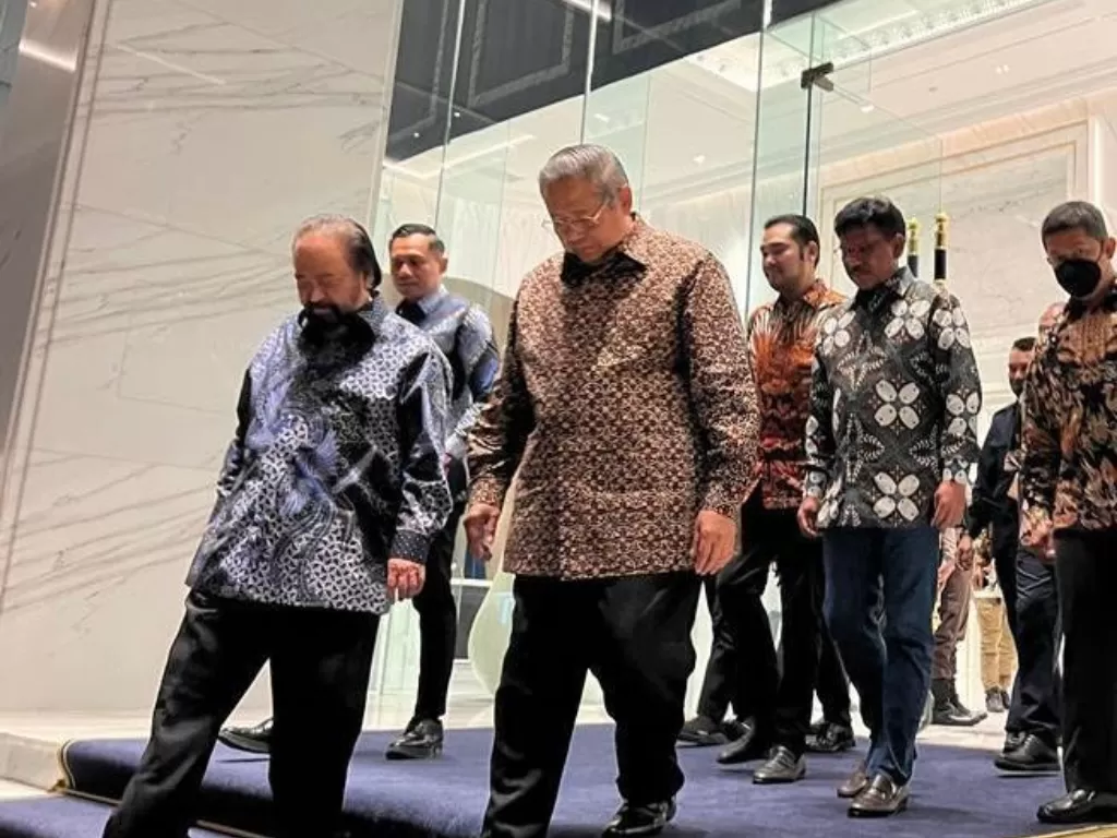 Ketua Majelis Tinggi Partai Demokrat Susilo Bambang Yudhoyono (SBY) dan Ketua Partai NasDem Surya Paloh. (Ist)