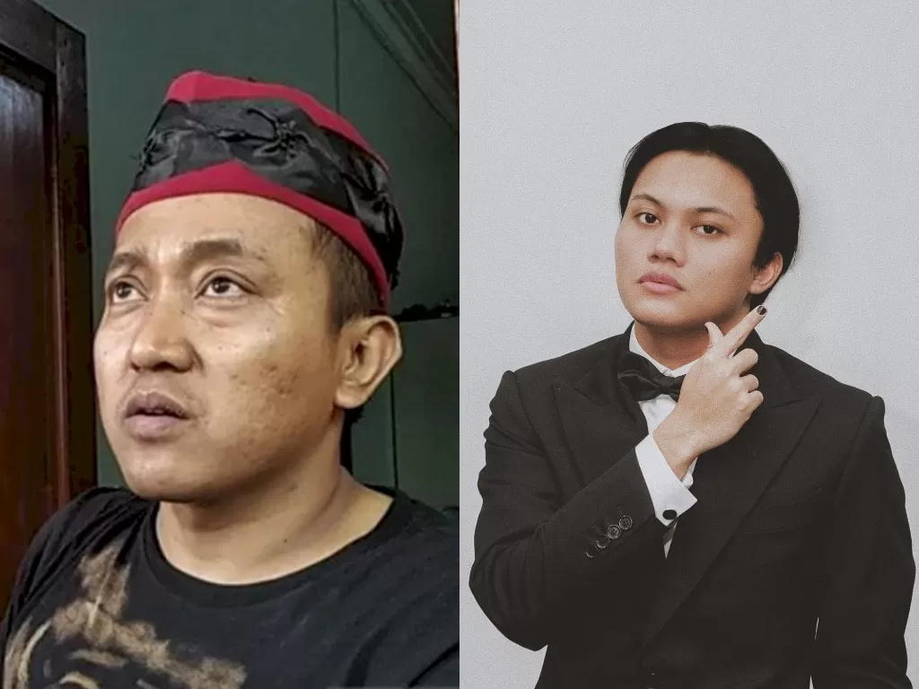 Kiri: Teddy Pardiyana (ANTARA/Bagus Ahmad Rizaldi) Kanan: Rizky Febian (Instagram/rizkyfbian)