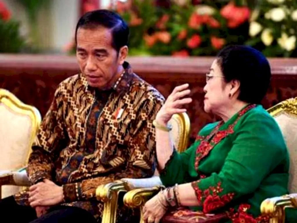 Presiden Joko Widodo dan Ketua Umum PDI Perjuangan Megawati Soekarnoputri. (ANTARA FOTO)