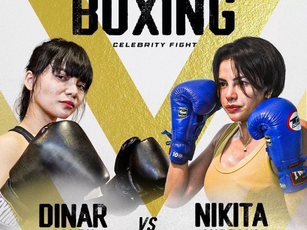 Duel tinju Dinar Candy vs Nikita Mirzani (Instagram/@holywingssportshow)