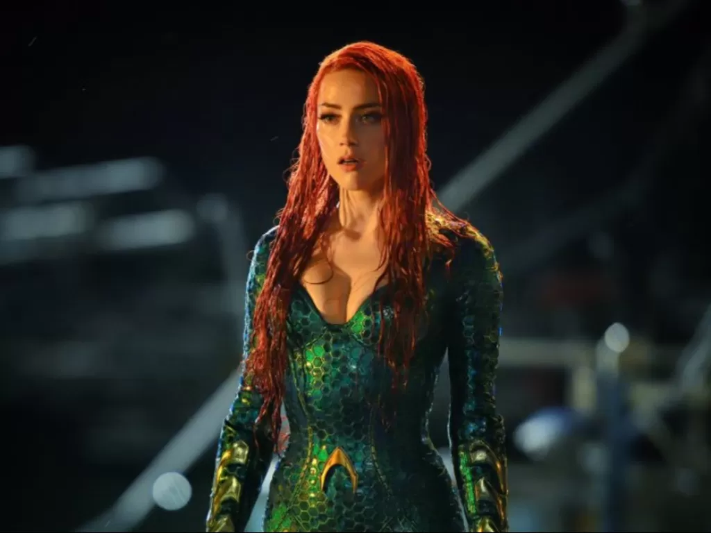 Amber Heard sebagai Mera dalam Aquaman (Istimewa)