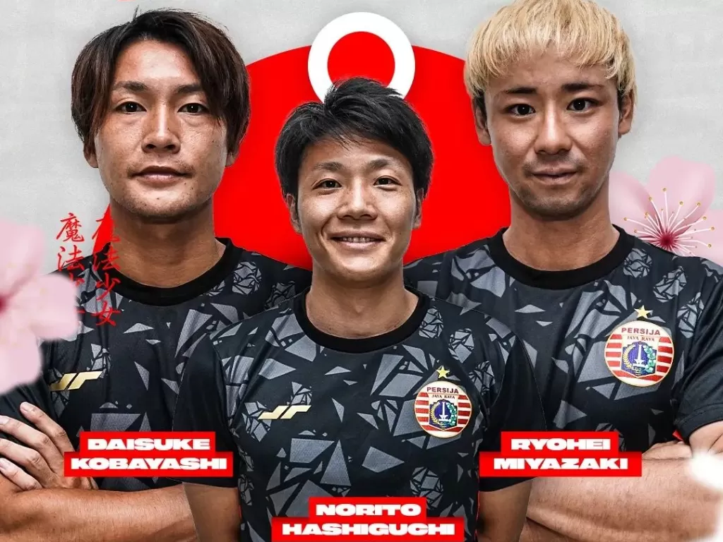 Tiga pemain Jepang yang trial di Persija (instagram.com/persija)