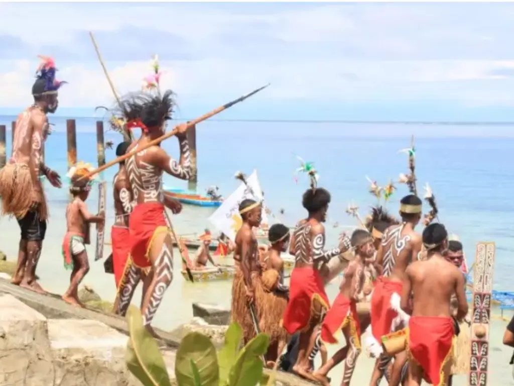 Festival tarian di Biak, Papua Barat. (Foto/westpapuadiary)