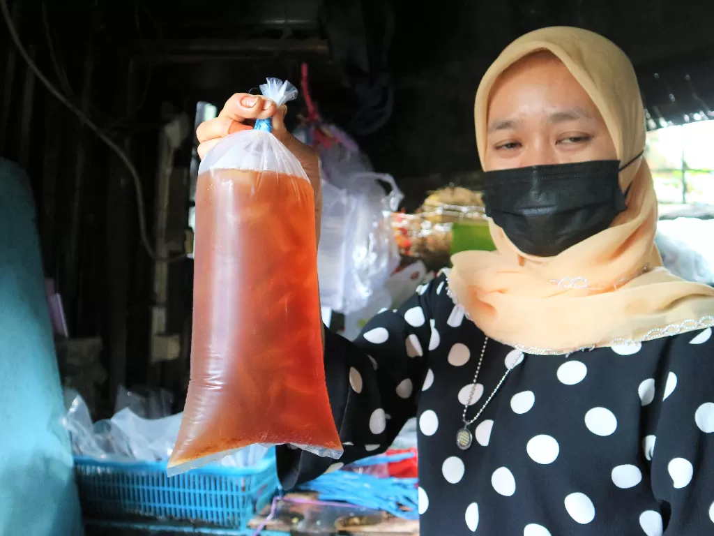 Es teh viral di Solo, Jawa Tengah. (Is Ariyanto/IDZ Creators)