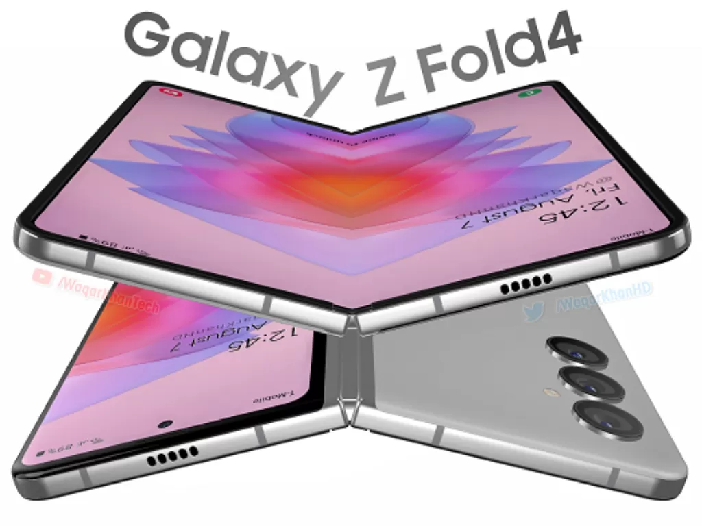 Samsung Galaxy Z Fold 4. (Twitter @WaqarKhanHD)
