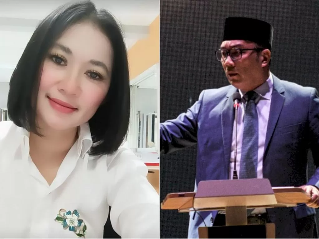 Kiri: Tiara Marleen. (Instagram/tiara_marleen1) / Kanan: Gubernur Jawa Barat Ridwan Kamil. (ANTARA/Fakhri Hermansyah)