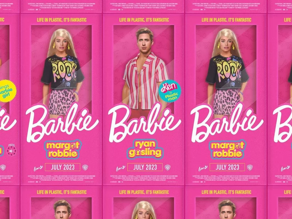 Poster film Barbie buatan seorang penggemar (Instagram/samuel_cheve)
