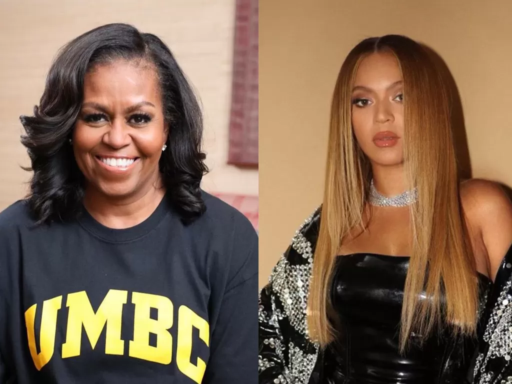 Kiri: Michelle Obama (Instagram/michelleobama) | Kanan: Beyonce (Instagram/beyonce)