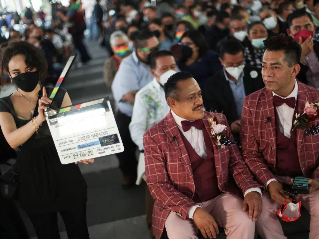 Pernikahan sesama jenis di Meksiko. (REUTERS/Edgard Garrido)