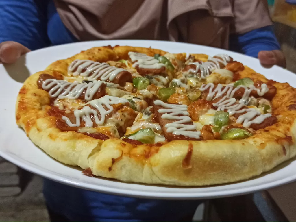 Pizza buatan mantan TKW (Pramita Kusumaningrum/IDZ Creators)