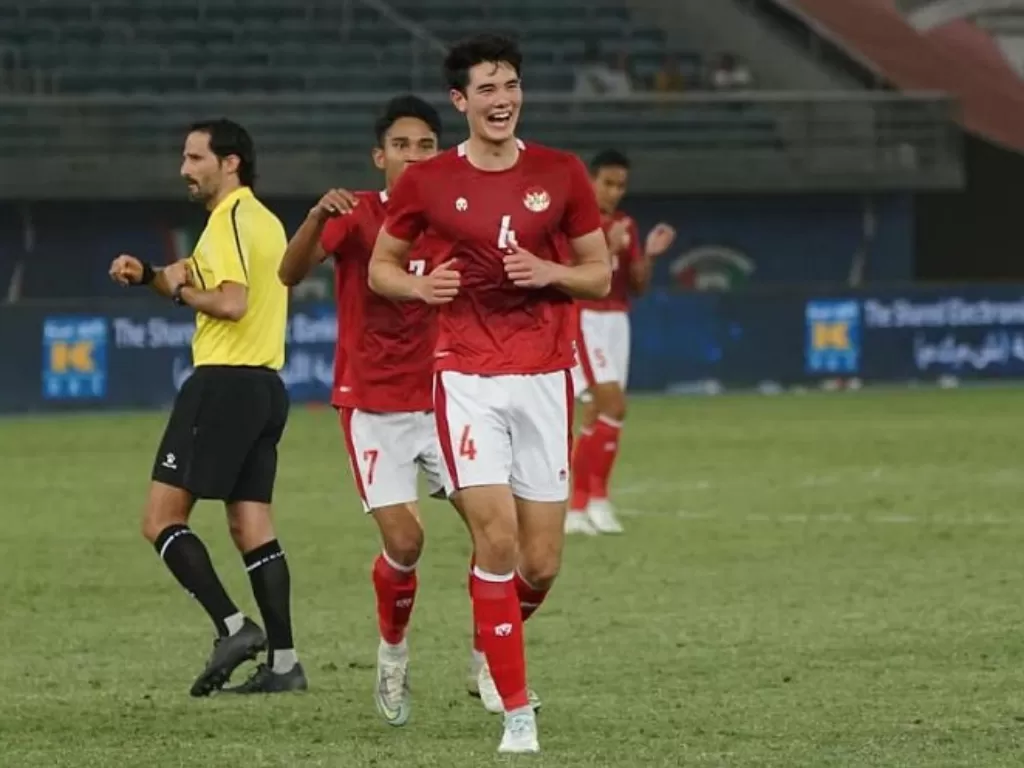 Elkan Baggott kala tampil bersama Timnas Indonesia di kualifikasi Piala Asia 2023. (Instagram/@elkanbaggott)