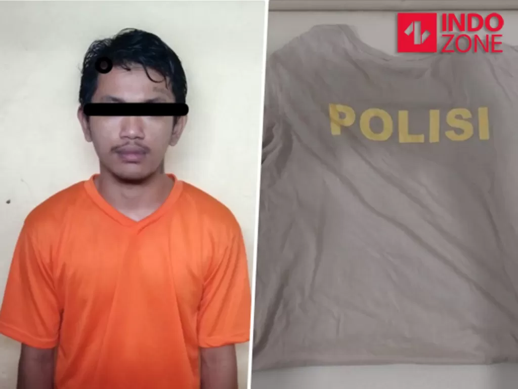 RZ, pemuda mengaku polisi yang peras warga di Tangerang. (Dok. Polda Banten)