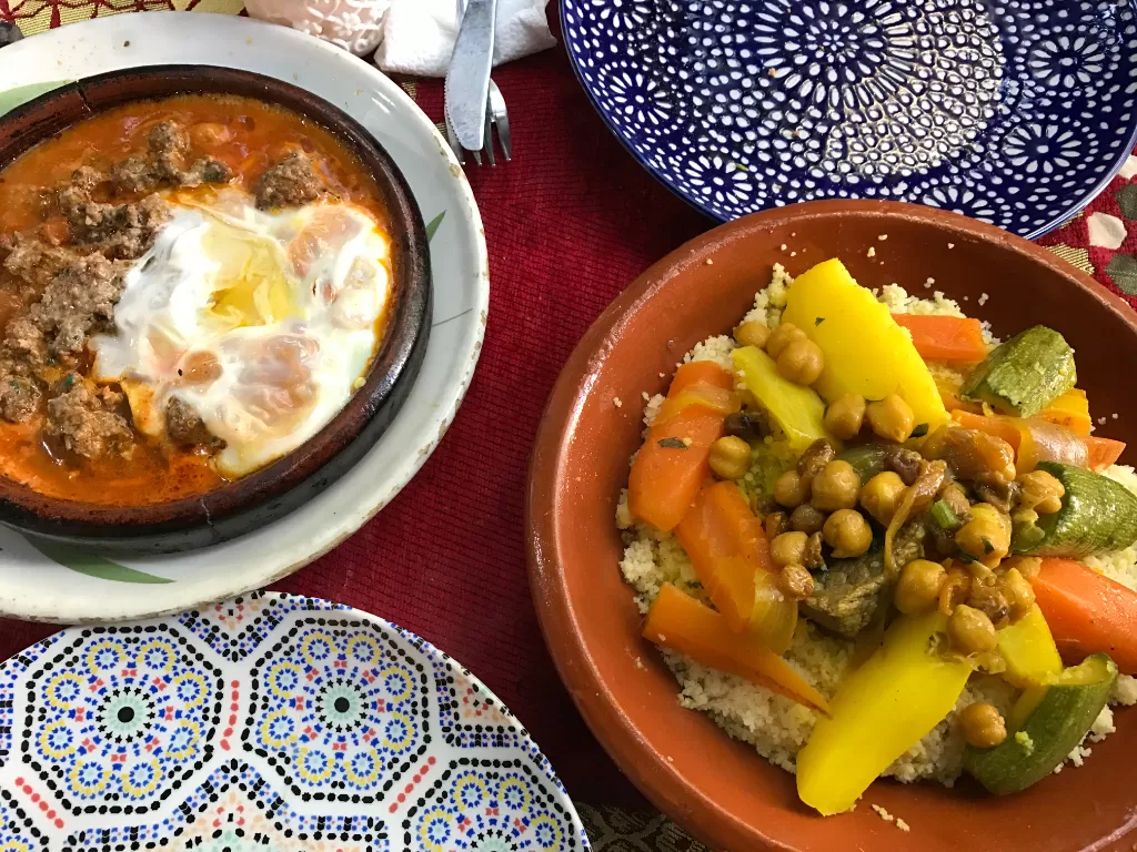 Tagine dan couscous, makanan khas Maroko. (Fabiola Lawalata/IDZ Creators)