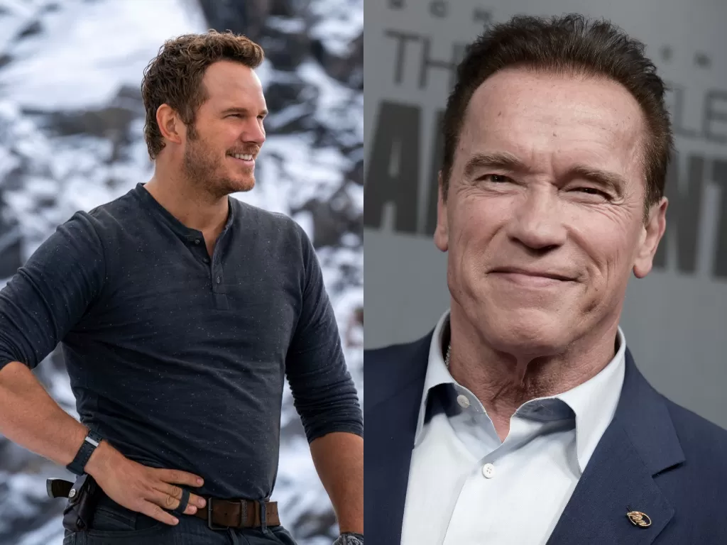 Chris Pratt dan ayah mertua, Arnold Schwarzenegger. (Photo/IMDb)