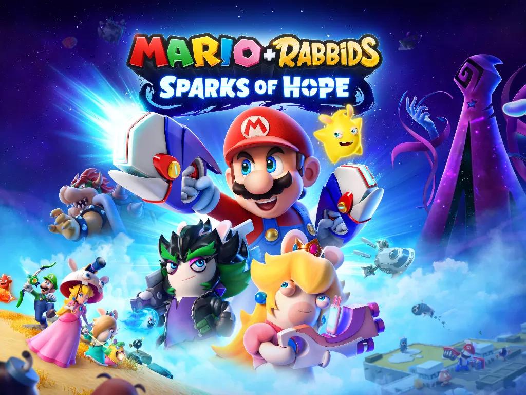 Key art dari game Mario + Rabbids: Sparks of Hope (photo/Dok. Ubisoft)